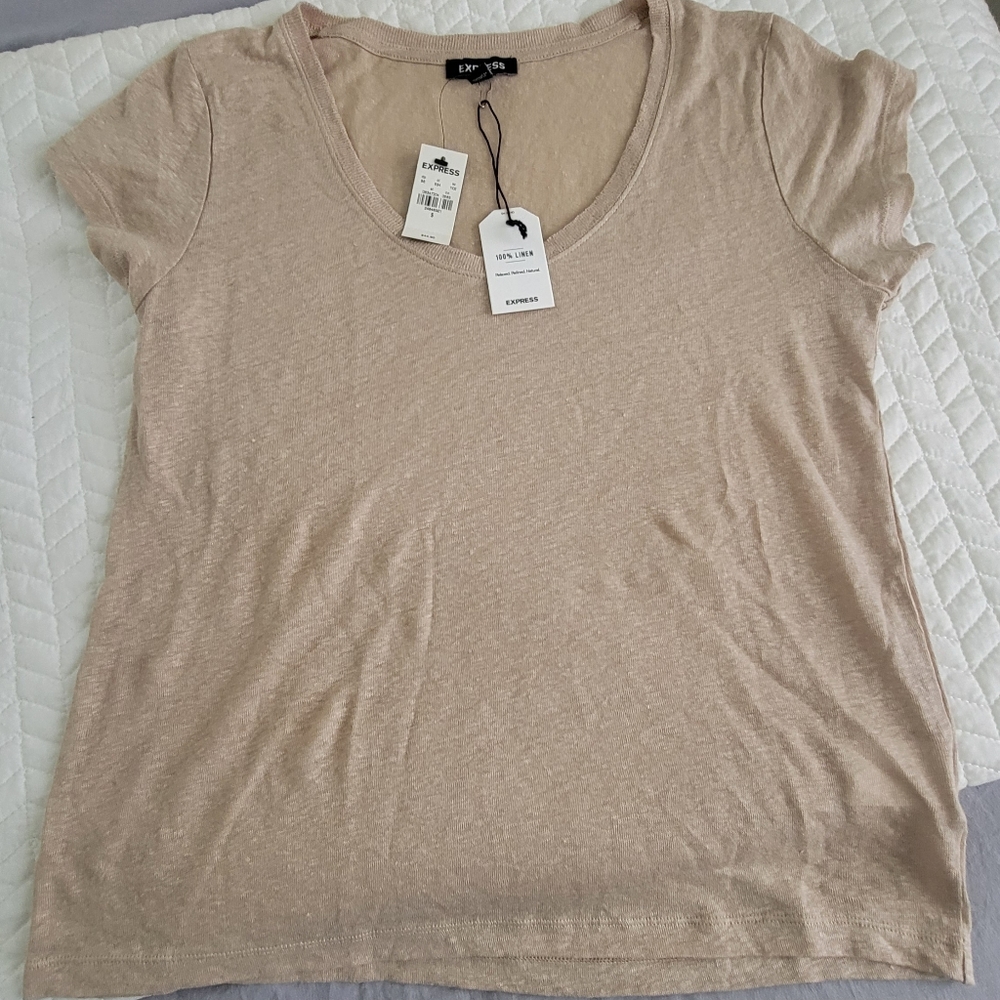 NWT Express Linen Tee